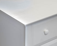 Vermont Tubbs White Finish 3 Drawer  Dresser with Wood Knobs