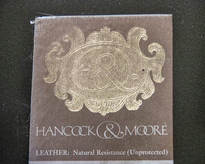 Hancock and Moore Cranberry Spice Leather Loveseat