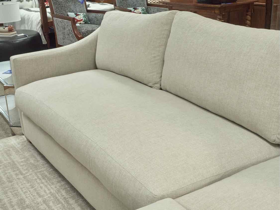 Bradford 3-Piece Slope Arm Sectional in Linen