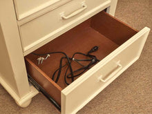 Klausner ' Carolina Preserves' Ivory Finish 3 Drawer  Nightstand