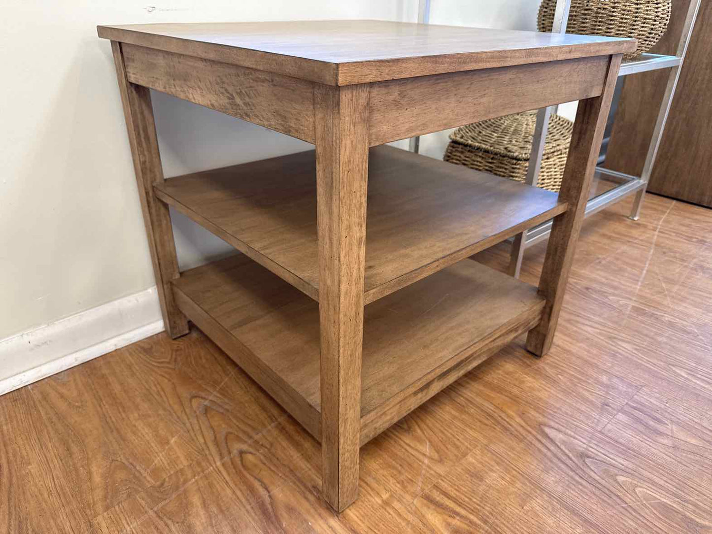 Ethan Allen Maple 3-Tier Side Table