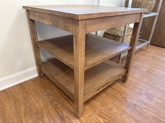 Ethan Allen Maple 3-Tier Side Table