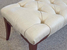 Baker Tufted Bench in Beige