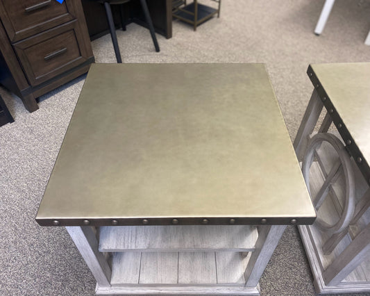 Pair of Lexington 'Oyster Bay' Square Side Tables