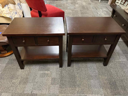 Pair of Pottery Barn 'Farmhouse' Nightstands