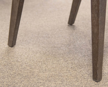 Bernhardt Textured Grey Upholstered Chair On Charcoal Wood Legs
