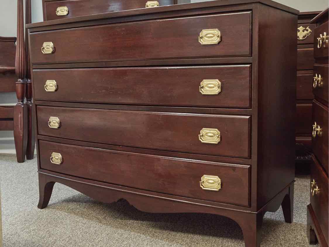 Continental Furniture Solid  Mahogany 4 Drawer Dresser