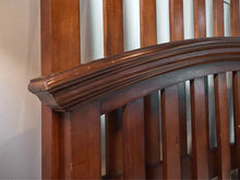Bernhardt Cherry Arched Slat Queen Bed