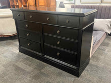 Pottery Barn Black 9 Drawer Dresser