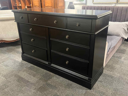 Pottery Barn Black 9 Drawer Dresser