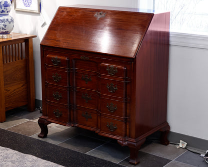 Chippendale Style Mahogany Secretary Desk