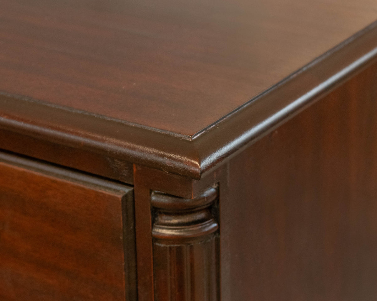 Ribbon Mahogany Five Drawer Chest