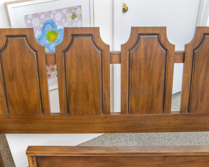 Kent Coffey Mid-Century Modern Walnut Full Bed