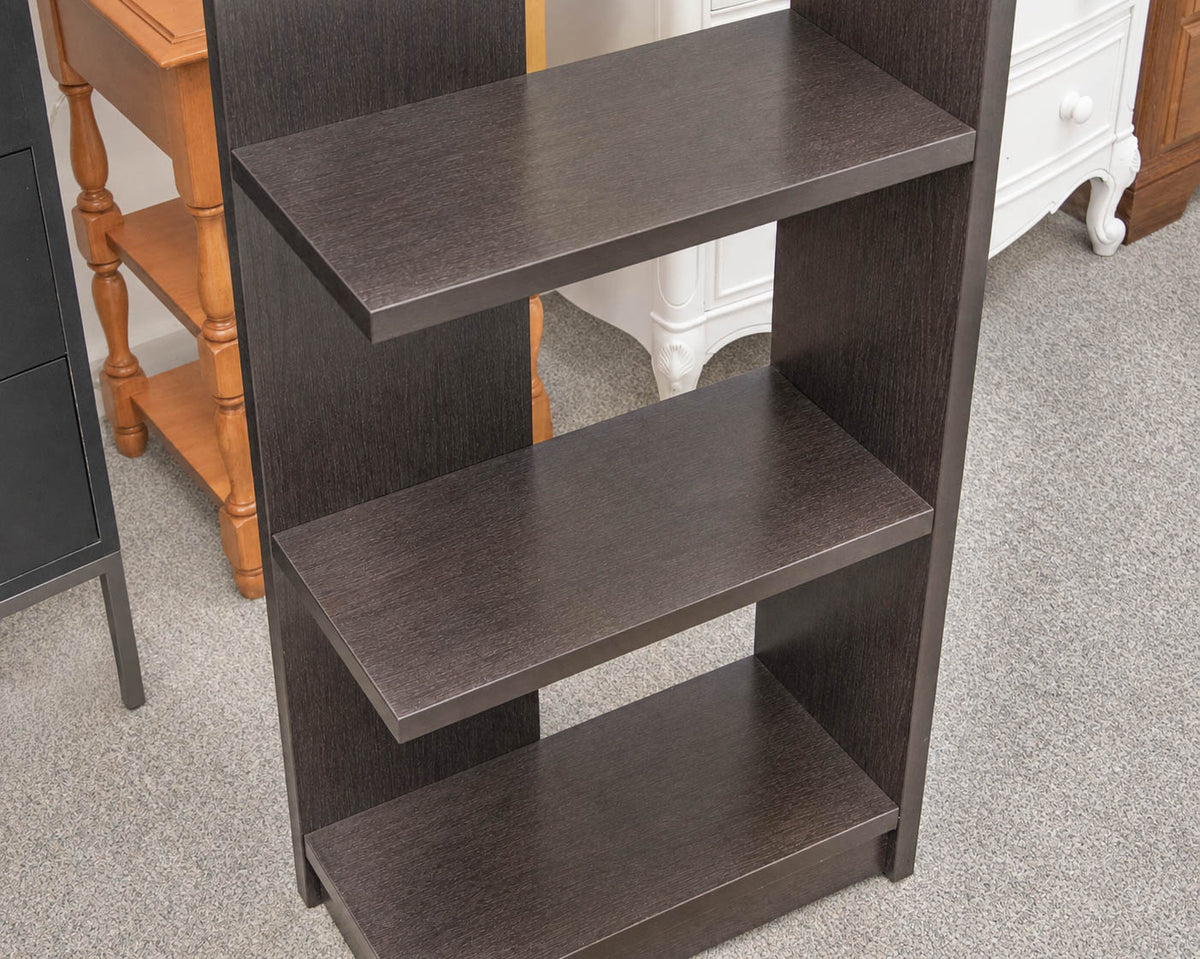 Pair of Espresso Finish Adjoining Bookcases