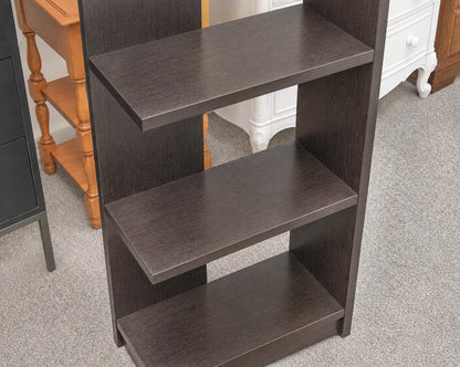 Pair of Espresso Finish Adjoining Bookcases