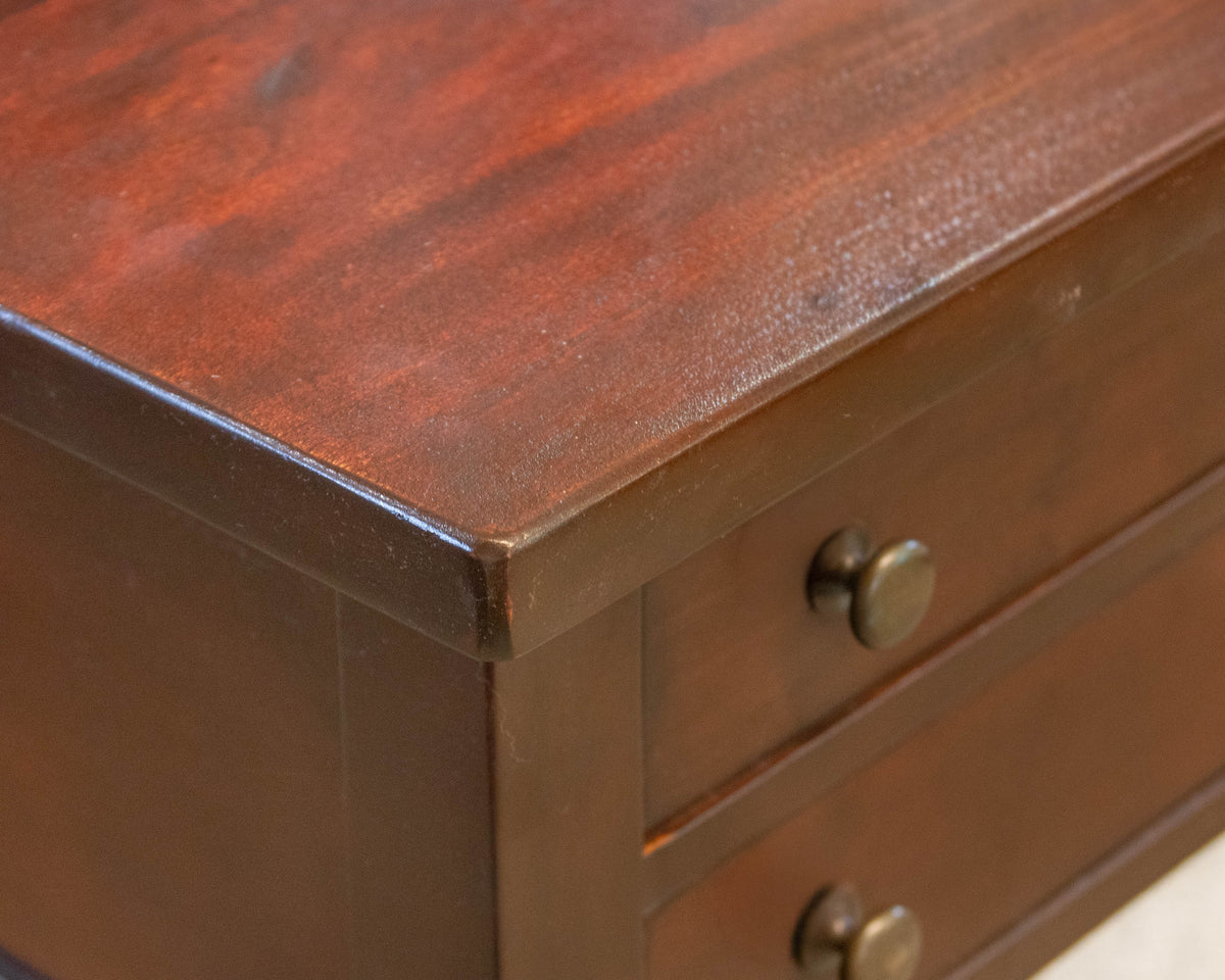 Pair of Mahogany Two Drawer Nightstands
