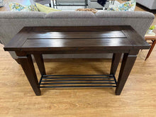 Klausner Espresso Console with Gallery Shelf