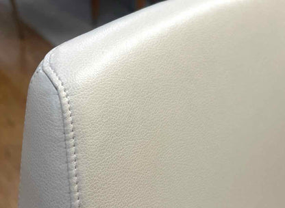 Bernhardt 'Cardan' Swivel Office Chair in Off-White Leather