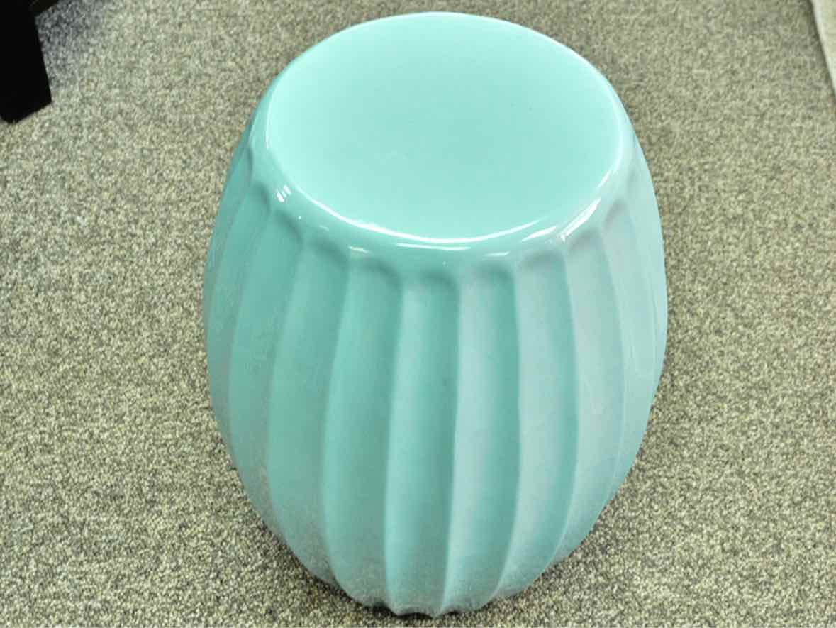 Plastic Garden Stool in Seafoam
