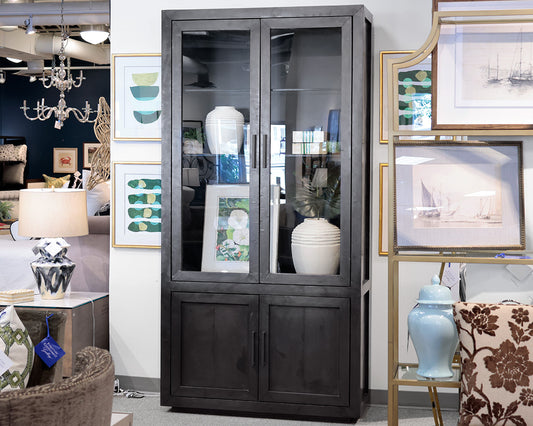 Restoration Hardware 'La Salle' Metal-Wrapped Cabinet