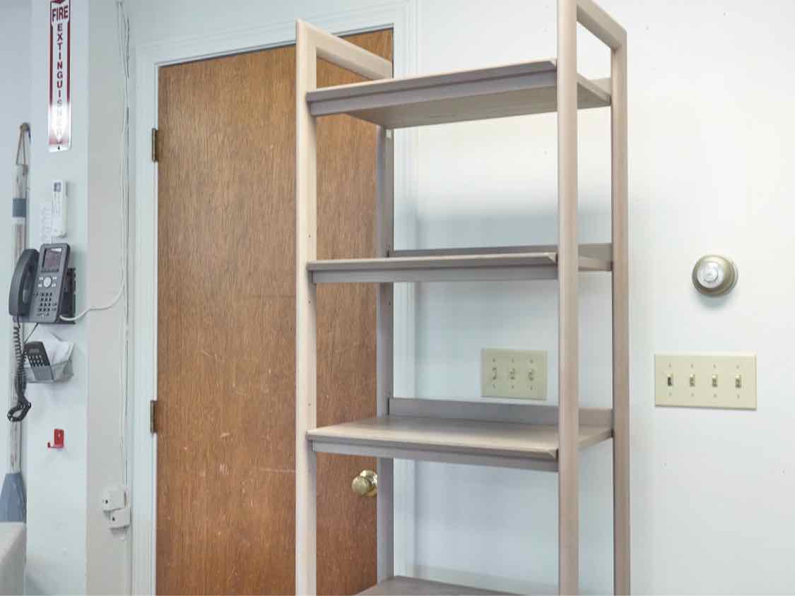 Crate & Barrel 'Tate' Bookcase W/ File Cabinet in 'Stone'