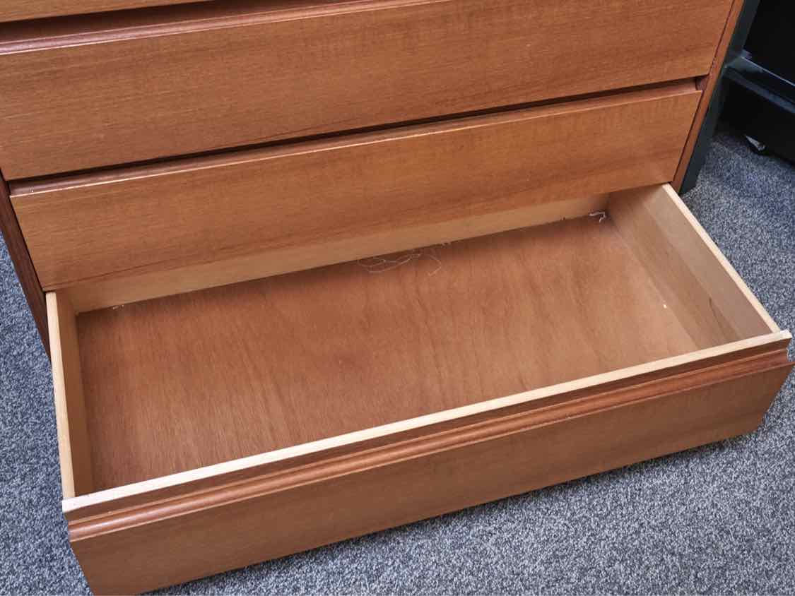 Mid-Century Modern Style Teak 6-Drawer Chest