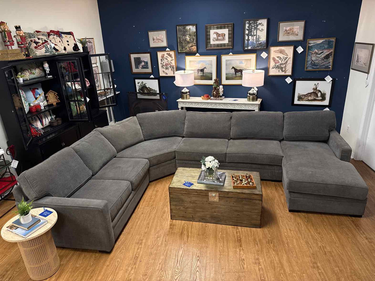 Jonathan Louis Four Piece Gray Sectional w/ Chaise