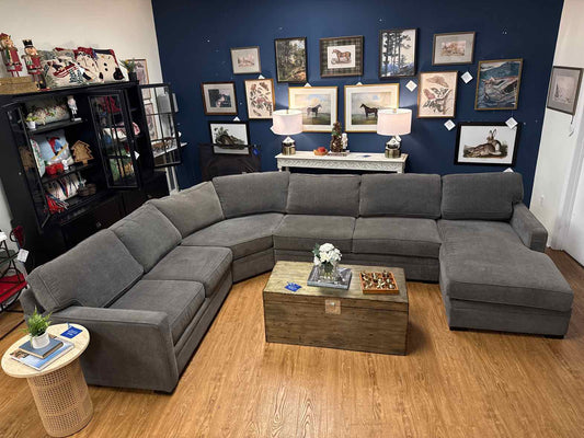 Jonathan Louis Four Piece Gray Sectional w/ Chaise