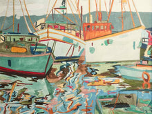 "Close to Shore I" Giclee on Canvas in White Float Frame