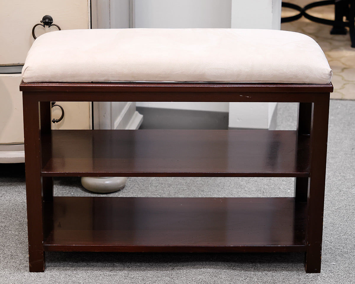 Bench w/ white cushion