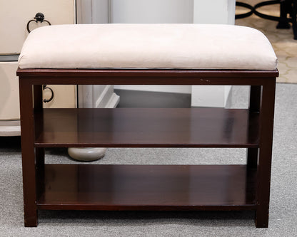 Bench w/ white cushion