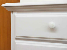 White Three Drawer Nightstand
