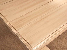 Plank Top Cream Finish Dining Table