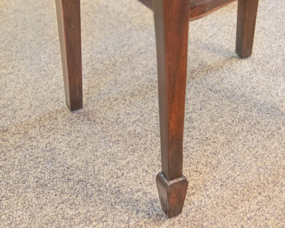 Solid Mahogany Bowfront One Drawer Nightstand