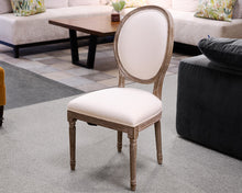 Set of Four Restoration Hardware Vintage French Round Fabric Side Chair