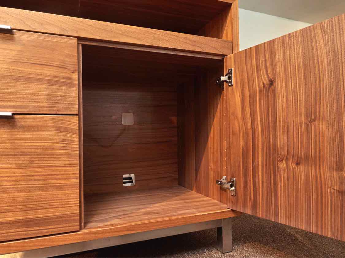 Room & Board  Walnut ' Copenhagen' 1 Drawer/ File Drawer & Door Office Console