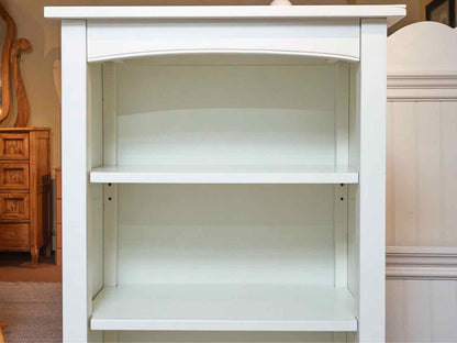 White 3 Shelf Bookcase with Beadboard Sides