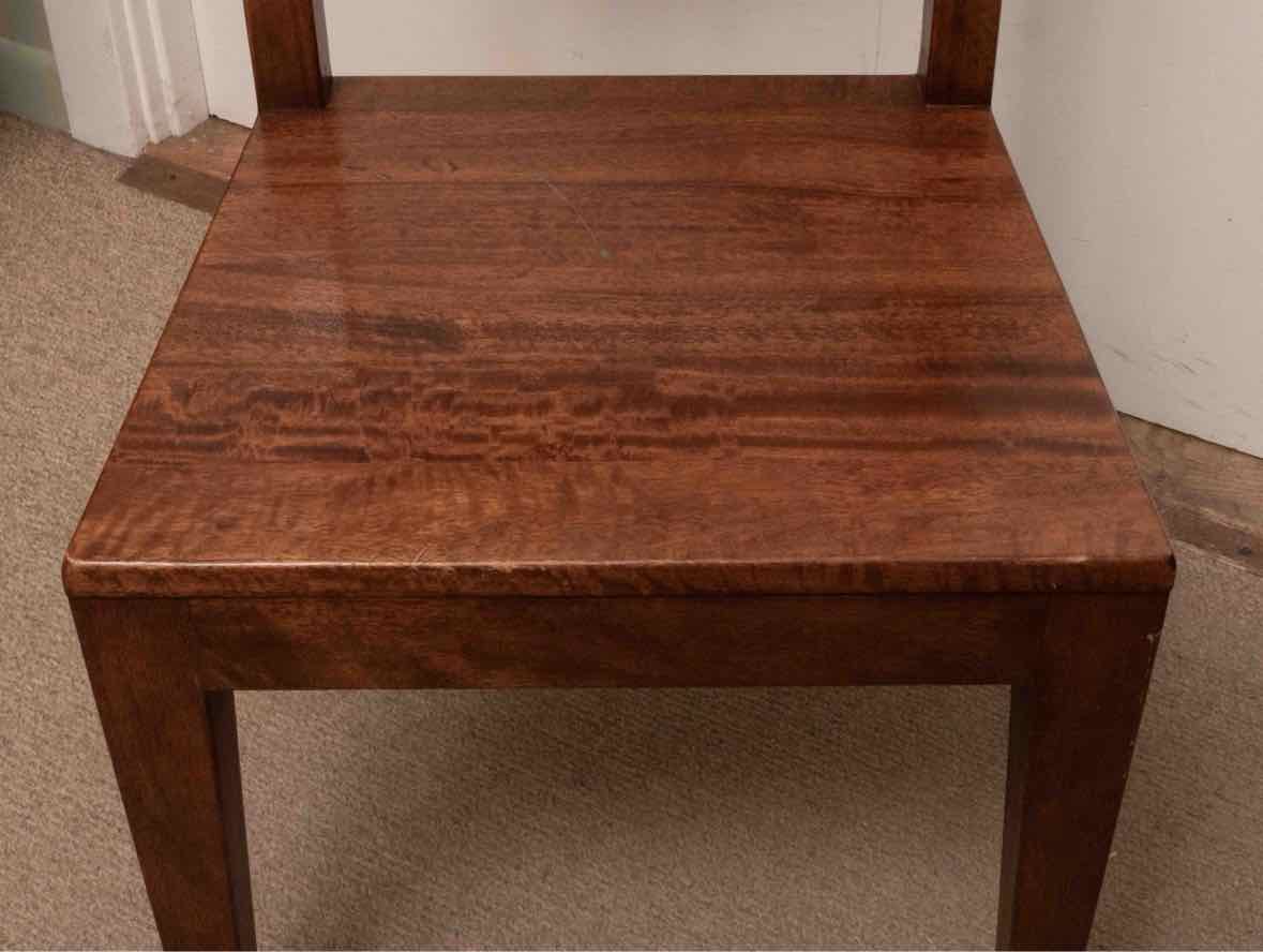 Crate & Barrel ' Basque' Light Brown Slat Back Dining Chair