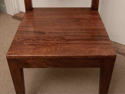 Crate & Barrel ' Basque' Light Brown Slat Back Dining Chair