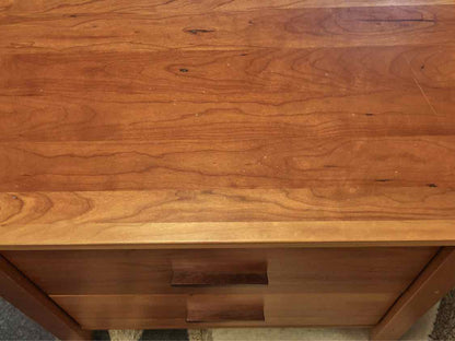 Solid Cherry Two Drawer Nightstand