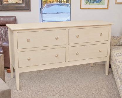 Four-Drawer Double Dresser in Cream