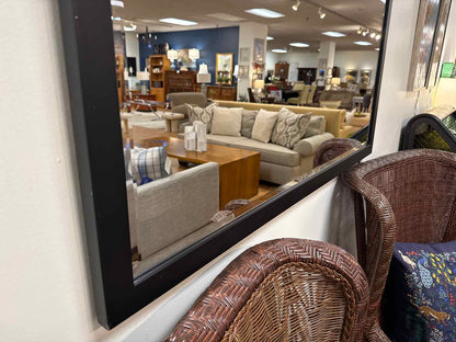 Black Metal Framed Mirror