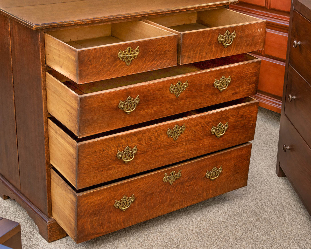 English Oak 2 Over 3 Chest