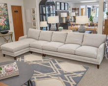 Rowe 3-Pc Sectional with Left Arm Facing Chaise in Limestone Velvet