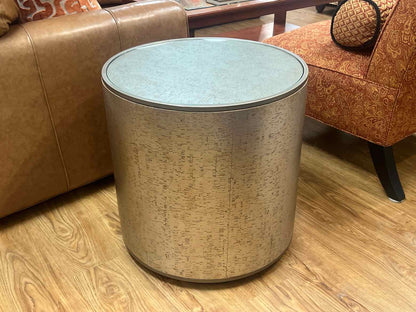 Sherrill Furniture Cork Drum Accent Table