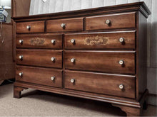 Hitchcock  Maple 9 Drawer Dresser with Stenciling