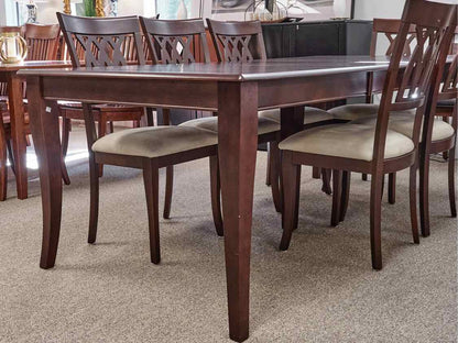 Boston Interiors Dark Cherry Table & Set of 8 Chairs