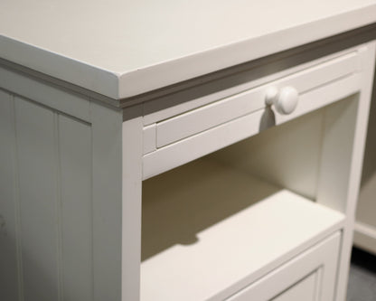 Pottery Barn White Beadboard Modular Desk and Chair