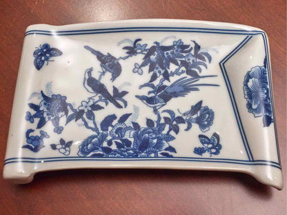 Blue & White Porcelain Soap Dish