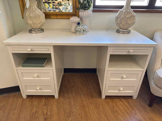 Pottery Barn Teen White Beadboard Desk